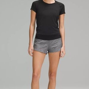 Lululemon Heather Lux Multi Black Speed Up Low-Rise Lined Short 2.5"